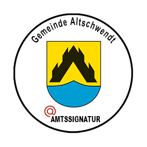 Bildmarke der Gemeinde Altschwendt mit Wappen